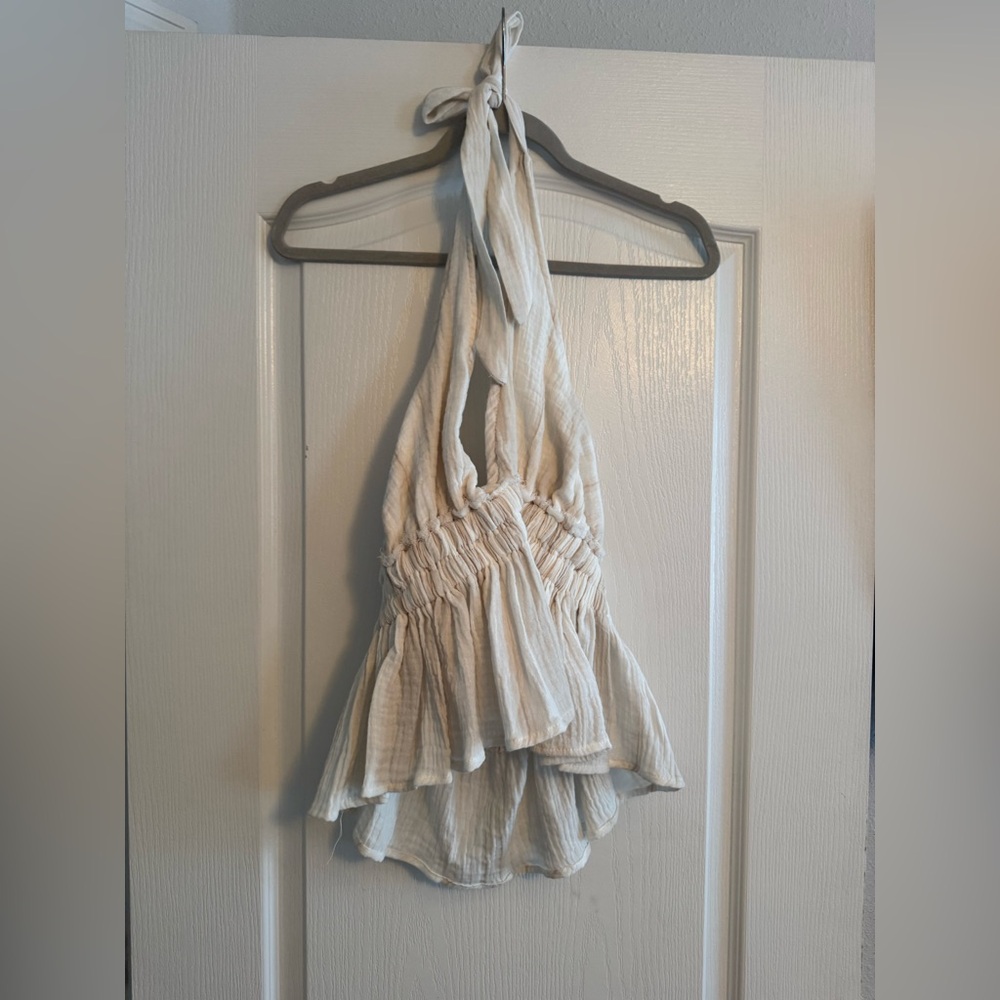boho halter crop top